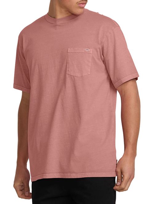 Polera Manga Corta Hombre Essential Premium Rosada Billabong