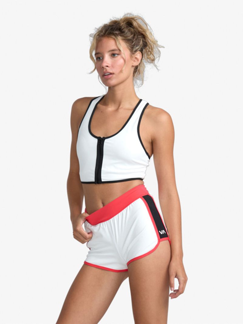 Short Mujer Aren Retro Sport Blanco RVCA