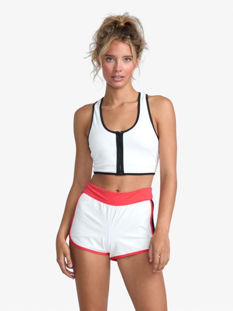 Short Mujer Aren Retro Sport Blanco RVCA