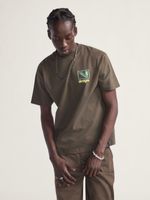 Polera M/C Hombre Art Production Café Vans