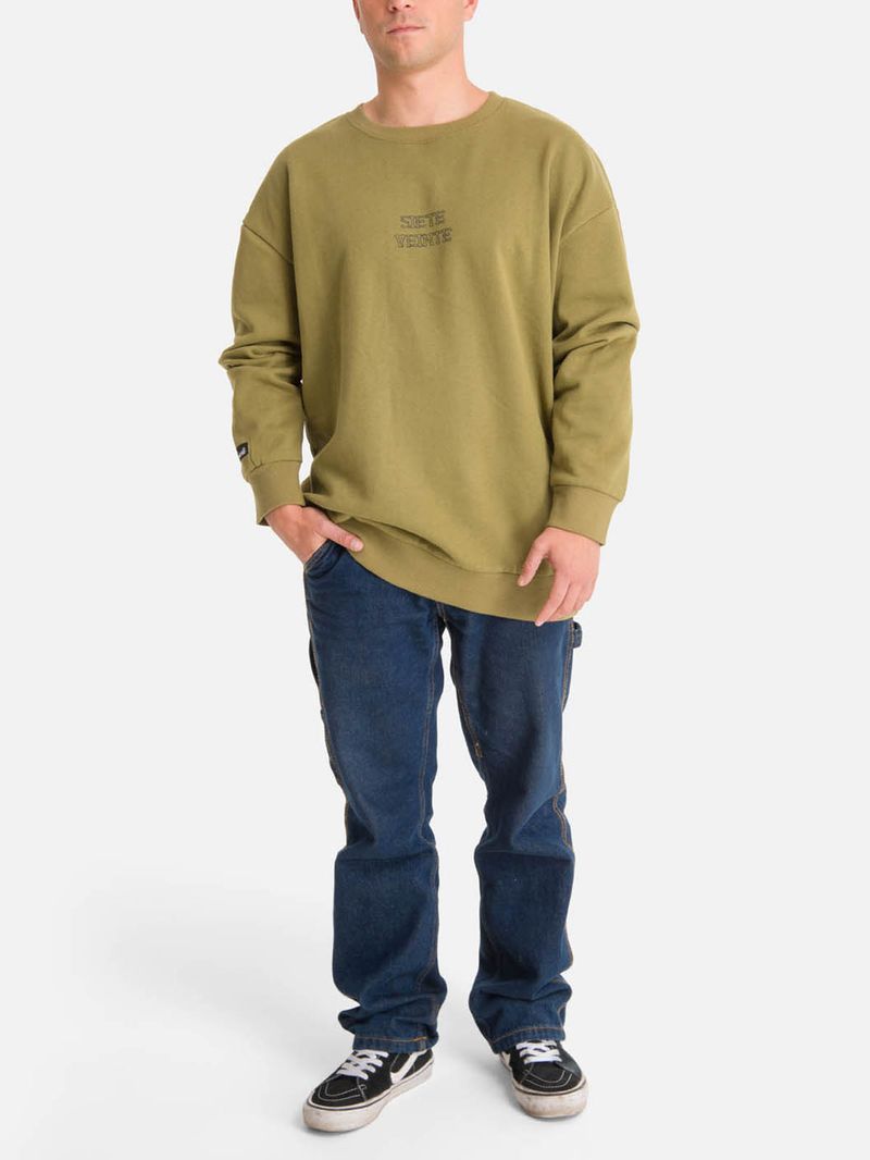 Poleron Hombre 7Bones Verde 7Veinte