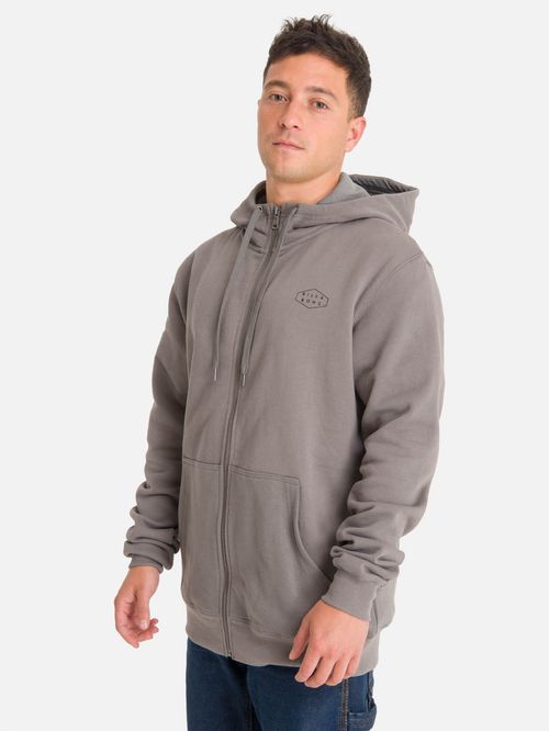 Polerón Hombre Full Zipper Baggy Gris Billabong