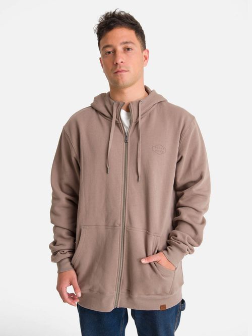 Polerón Hombre Full Zipper Baggy Beige Billabong