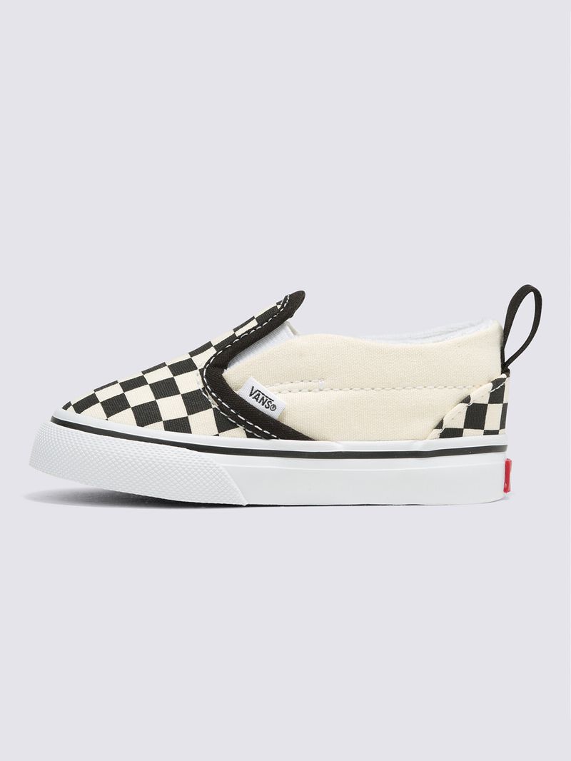 Zapatillas Slip-On V Toddler (1-4 años) (Checkerboard) Black/White