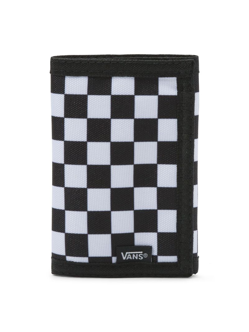 Billetera Slipped Black-White Check