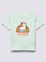 Polera Unicorn Rainbow Crew (8-14 Años) Clearly Aqua