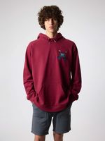 Poleron Unisex Classic Hoodie Burdeo Blue Banana