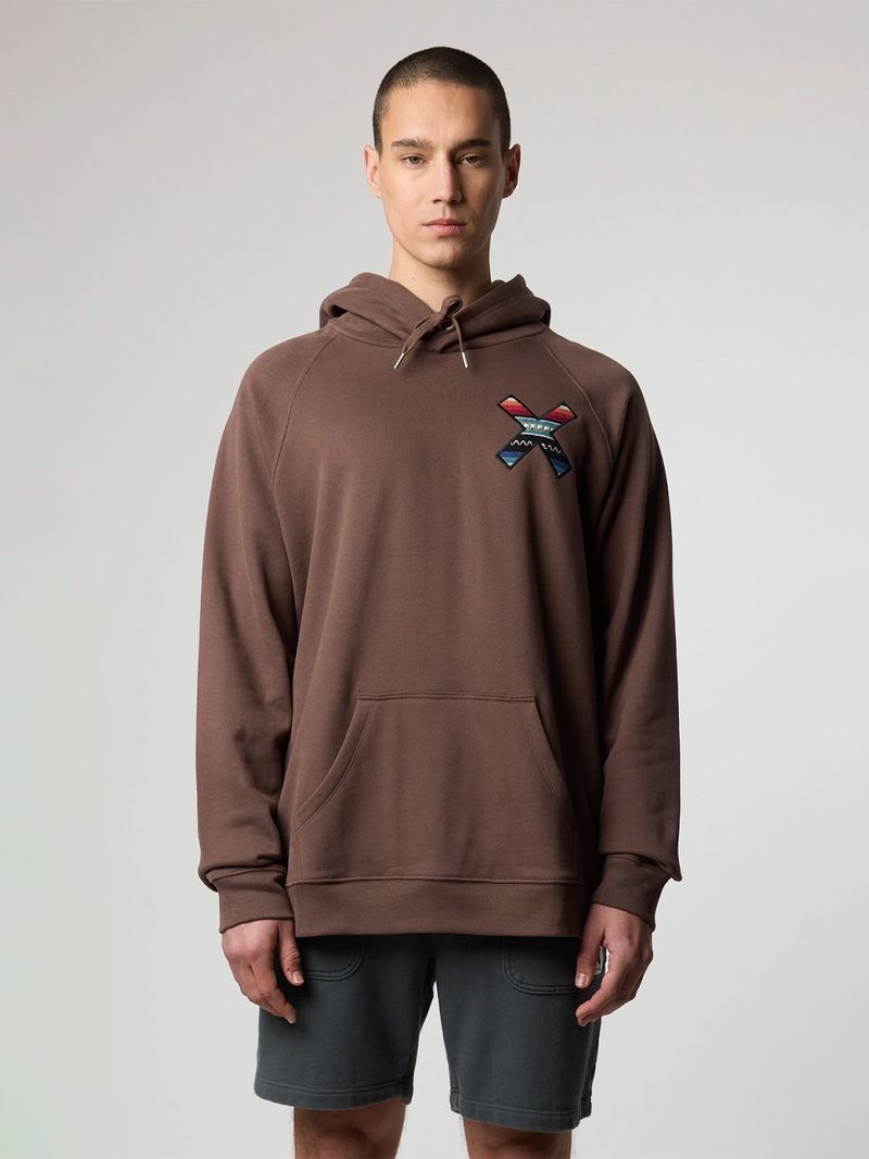 Poleron Unisex Classic Hoodie Café Blue Banana