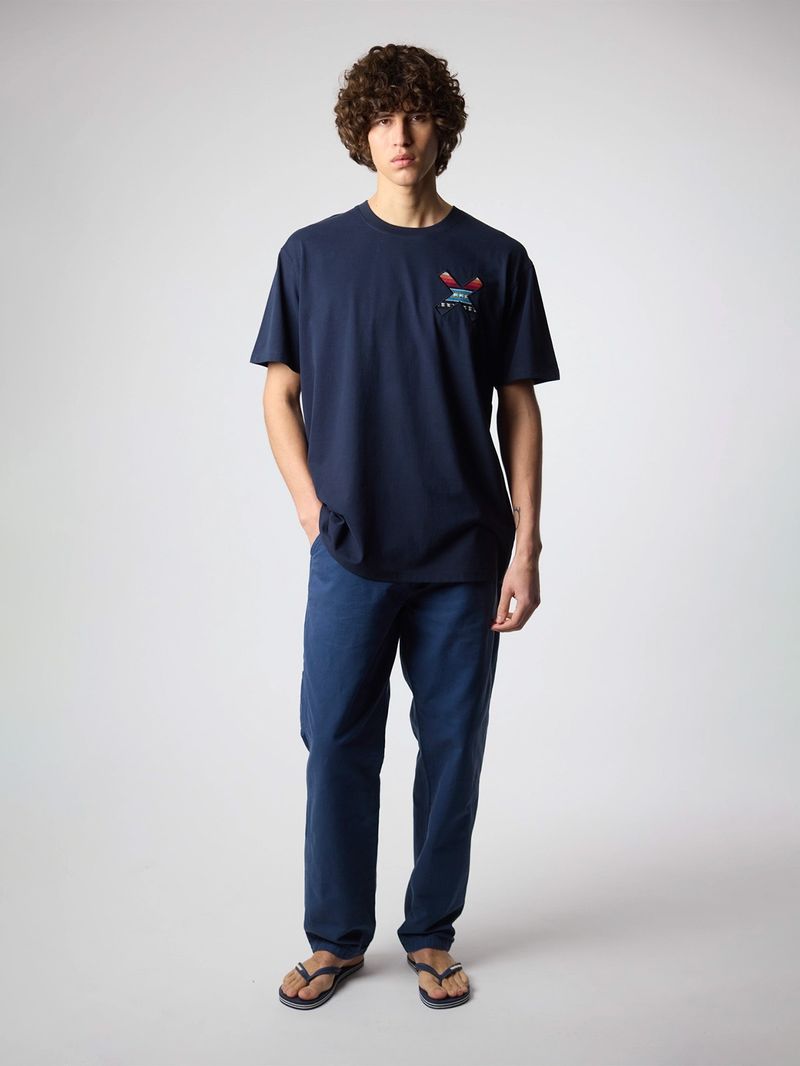 Polera M/C Unisex Classic Tee Azul Blue Banana