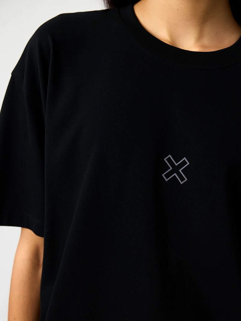 Polera M/C Unisex Bonfire Tee Negro Blue Banana