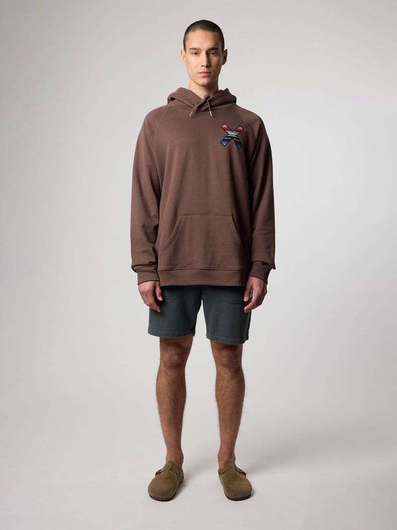 Poleron Unisex Classic Hoodie Café Blue Banana