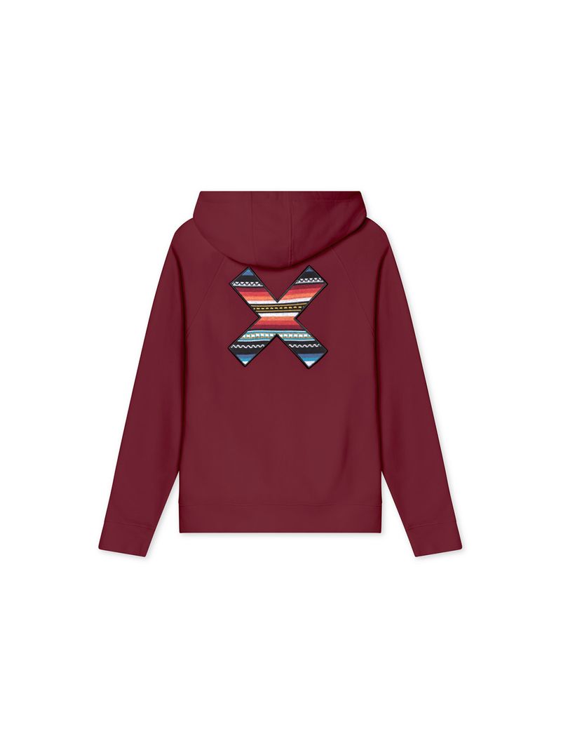 Poleron Unisex Classic Hoodie Burdeo Blue Banana