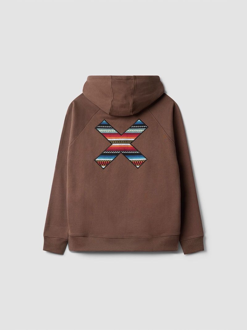 Poleron Unisex Classic Hoodie Café Blue Banana