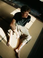 Polera M/C Unisex Bonfire Tee Negro Blue Banana