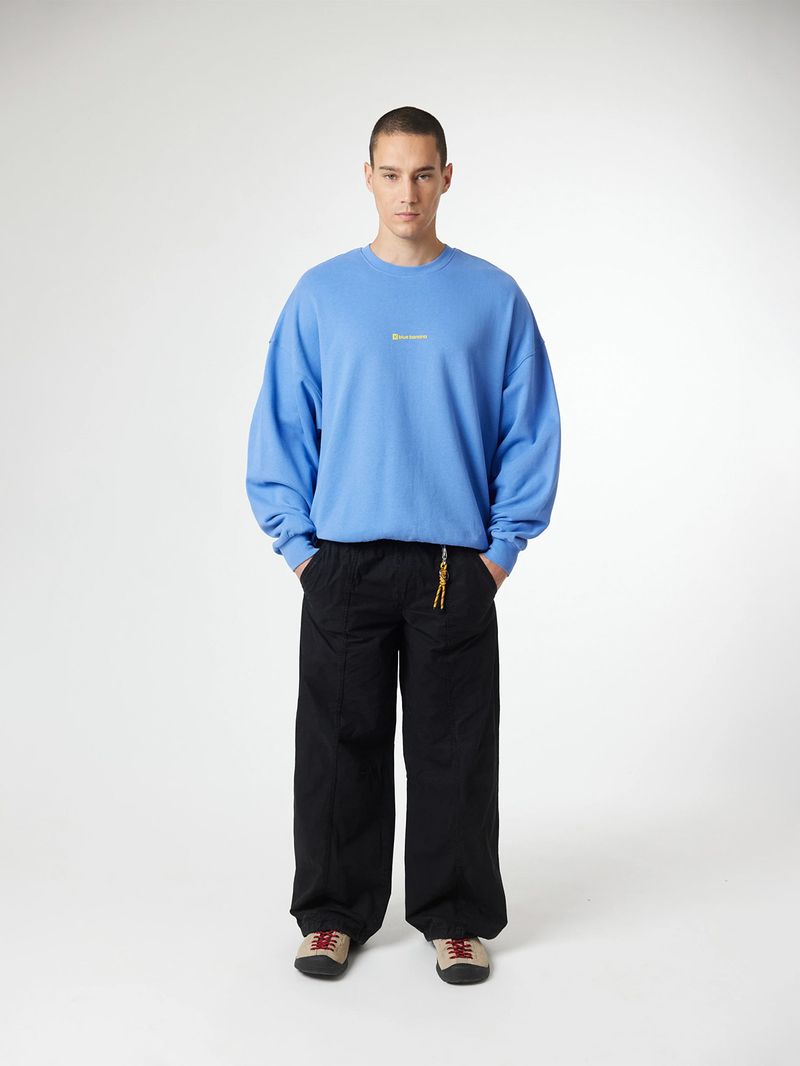 Poleron Unisex Clean Crew Celeste Blue Banana