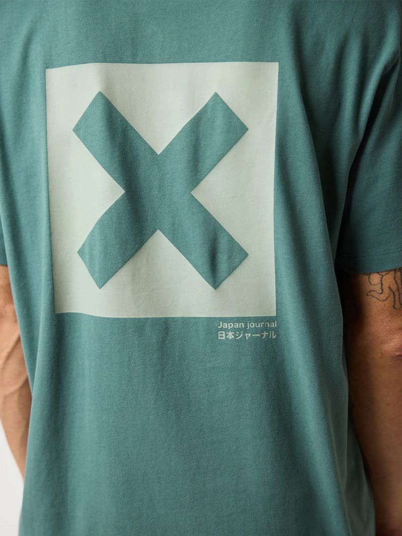 Polera M/C Unisex Nature Tee Verde Oscuro Blue Banana