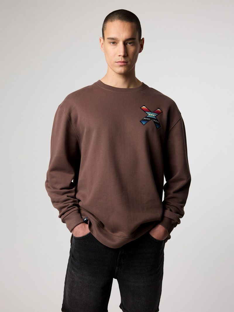 Poleron Unisex Classic Crew Café Blue Banana