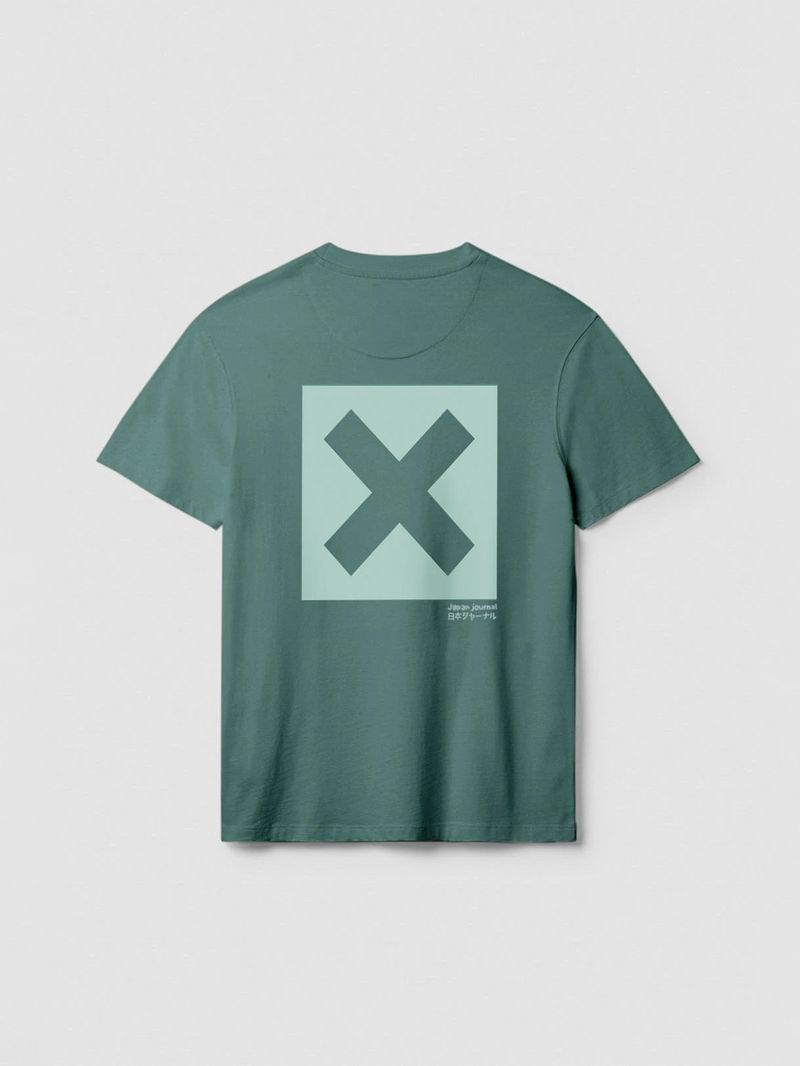 Polera M/C Unisex Nature Tee Verde Oscuro Blue Banana