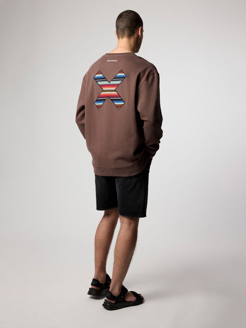 Poleron Unisex Classic Crew Café Blue Banana