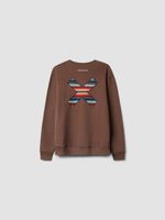 Poleron Unisex Classic Crew Café Blue Banana