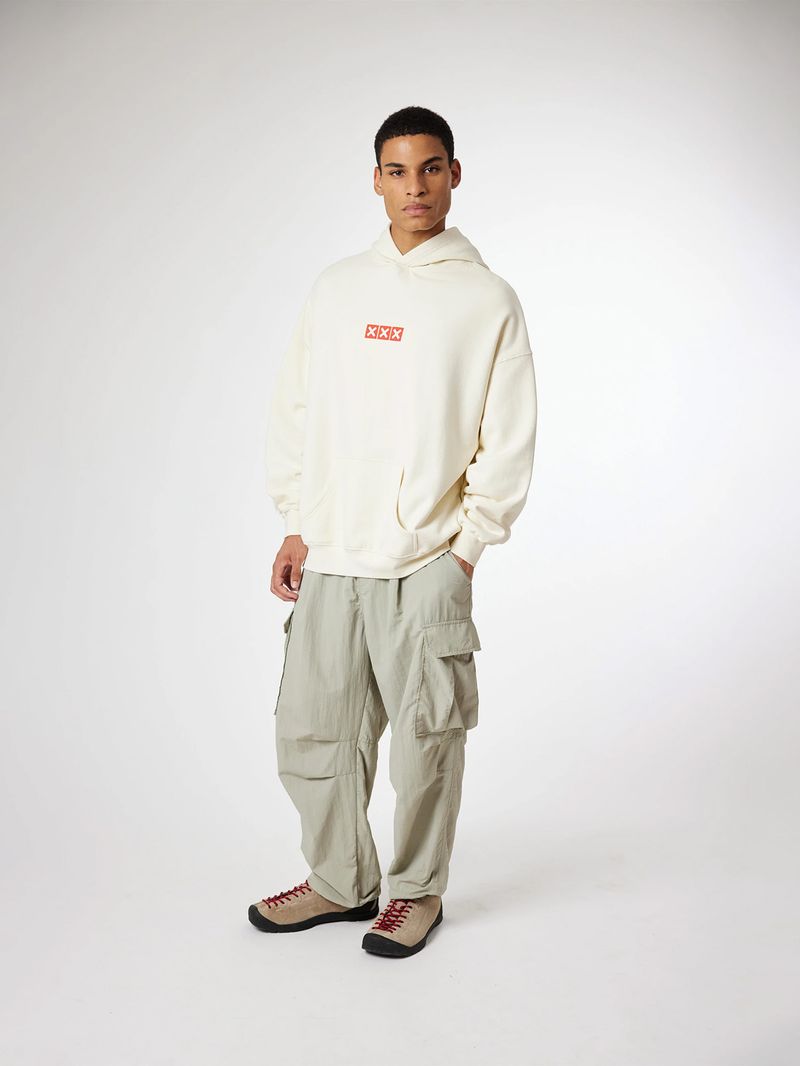 Poleron Unisex Native Hoodie Blanco Blue Banana