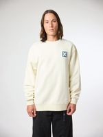 Poleron Unisex Nature Crew Marfil Blue Banana