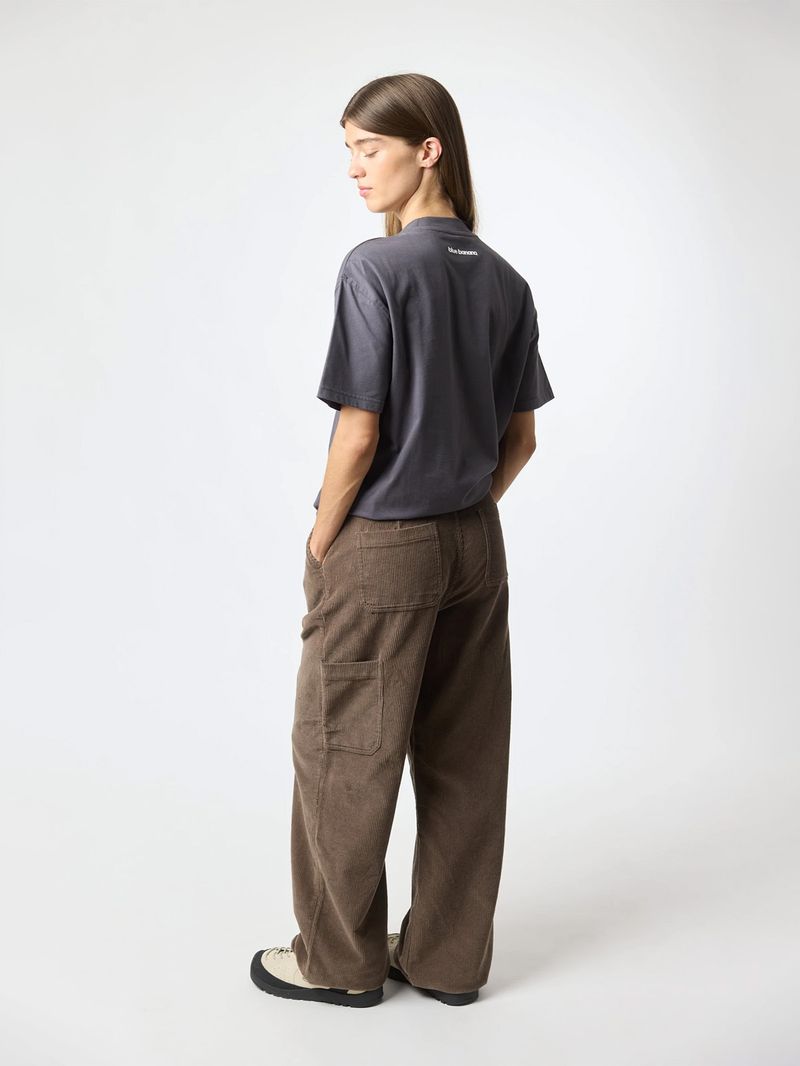 Polera M/C Unisex Patch Tee Negro Blue Banana