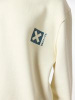 Poleron Unisex Nature Crew Marfil Blue Banana