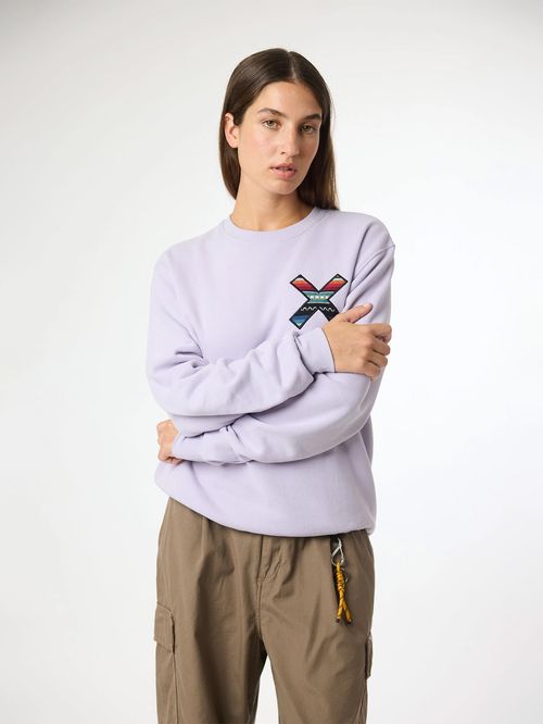 Poleron Unisex Classic Crew Lila Blue Banana