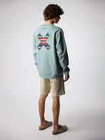 Poleron Unisex Classic Crew Verde Claro Blue Banana