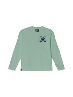 Poleron Unisex Classic Crew Verde Claro Blue Banana