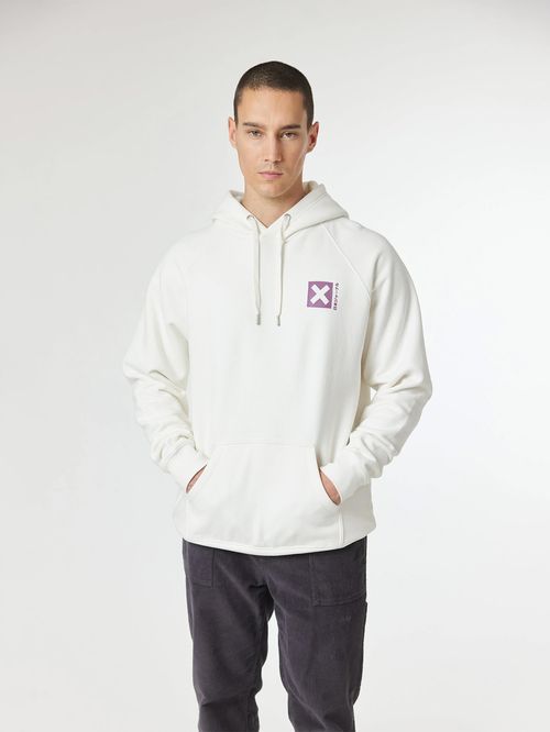 Poleron Unisex Nature Hoodie Blanco Blue Banana