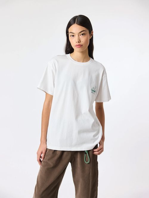 Polera M/C Unisex Goods Tee Blanco Blue Banana