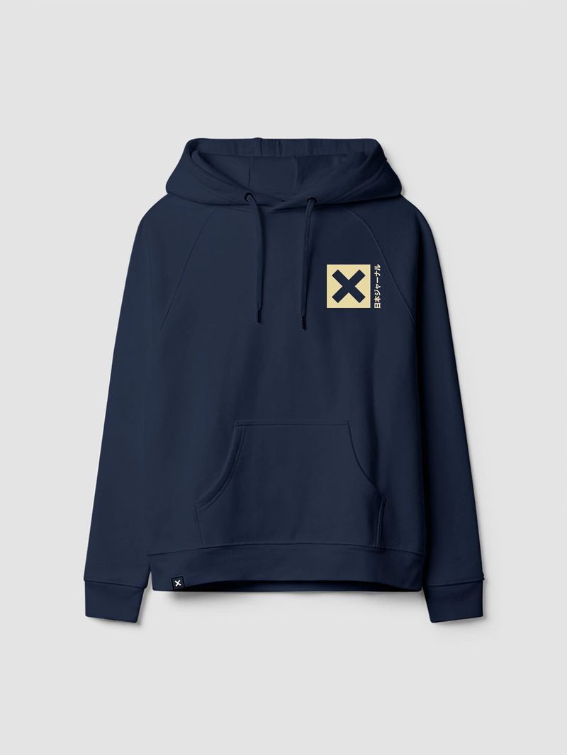 Poleron Unisex Nature Hoodie Azul Oscuro Blue Banana