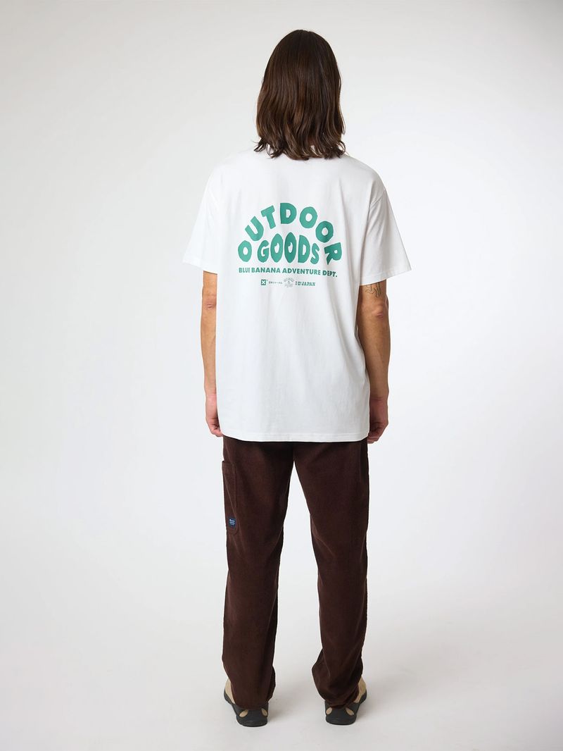 Polera M/C Unisex Goods Tee Blanco Blue Banana