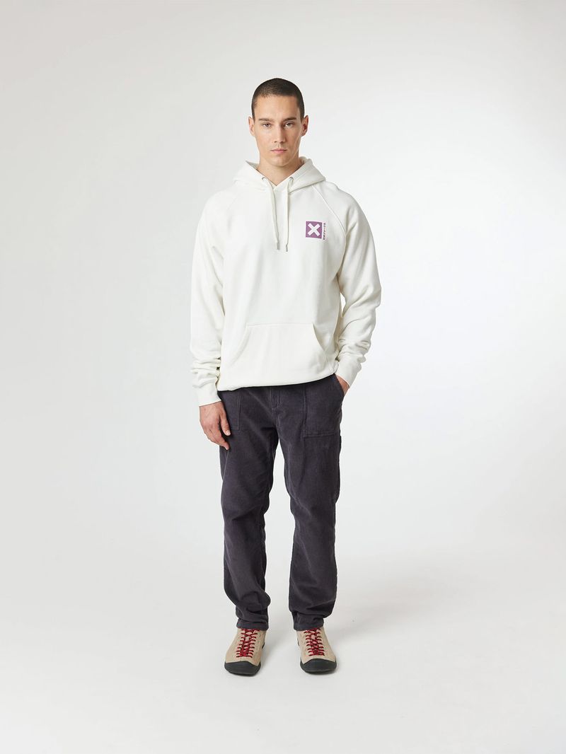 Poleron Unisex Nature Hoodie Blanco Blue Banana