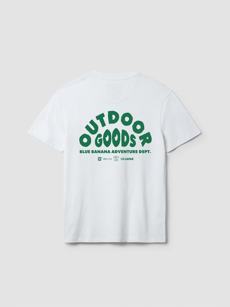 Polera M/C Unisex Goods Tee Blanco Blue Banana