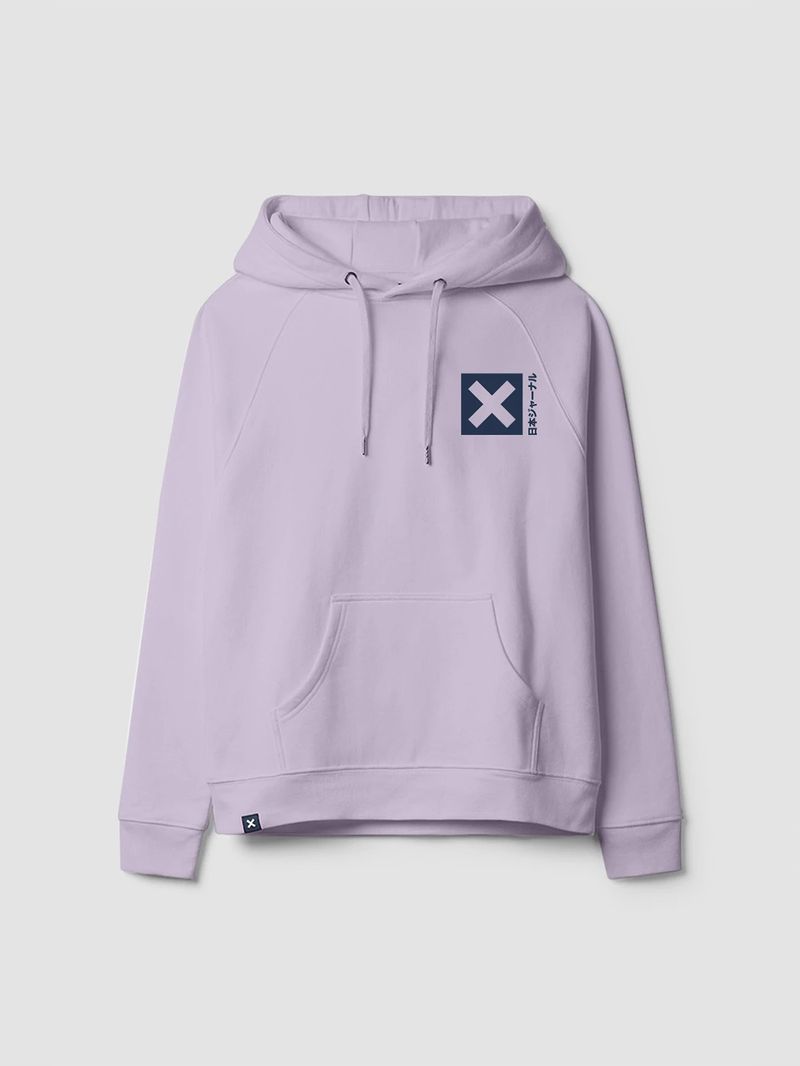 Poleron Unisex Nature Hoodie Lila Blue Banana