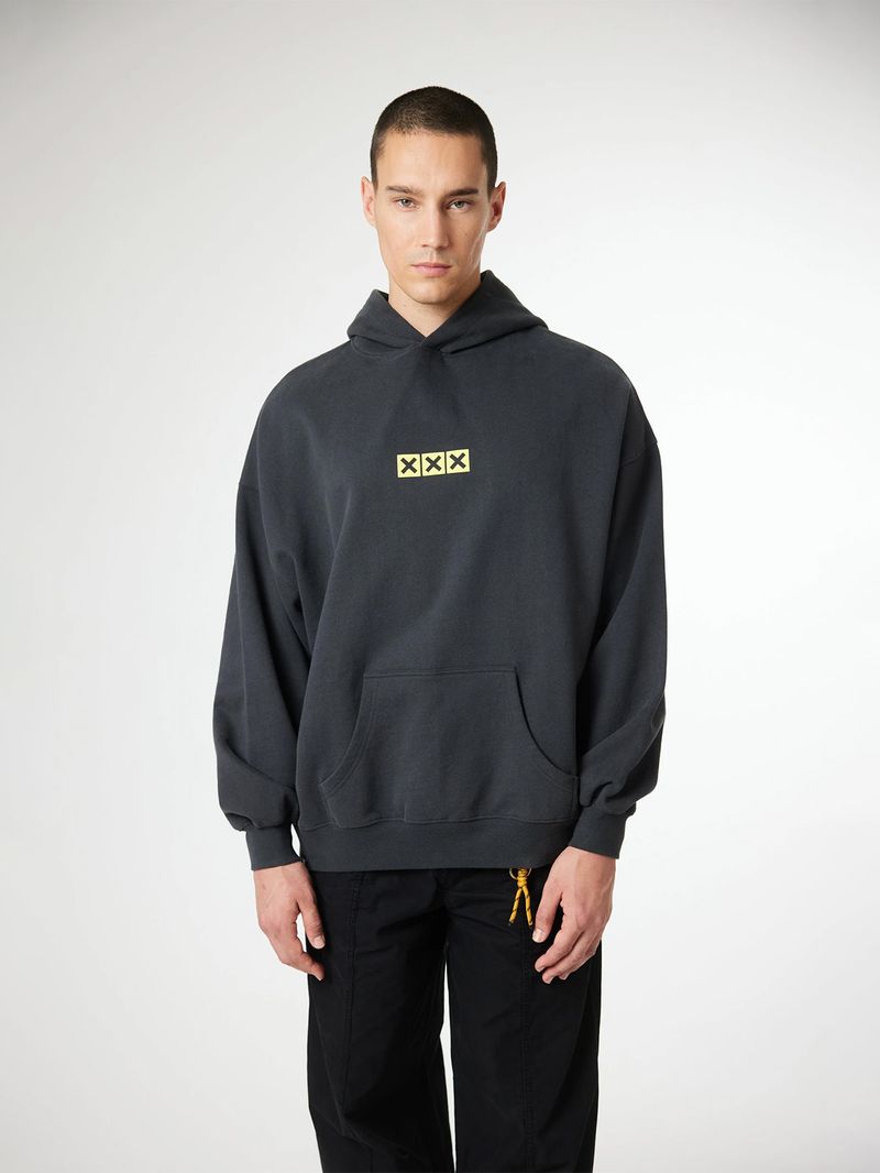 Poleron Unisex Native Hoodie Negro Blue Banana