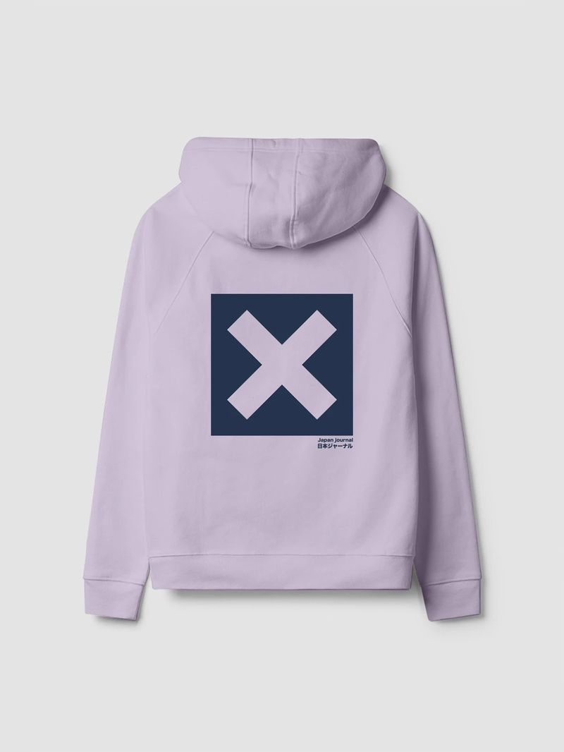 Poleron Unisex Nature Hoodie Lila Blue Banana