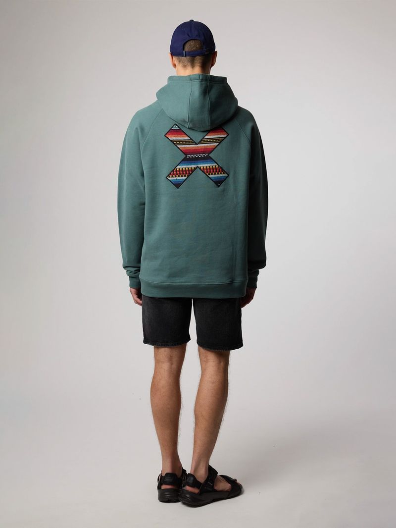 Poleron Unisex Classic Hoodie Verde Oscuro Blue Banana