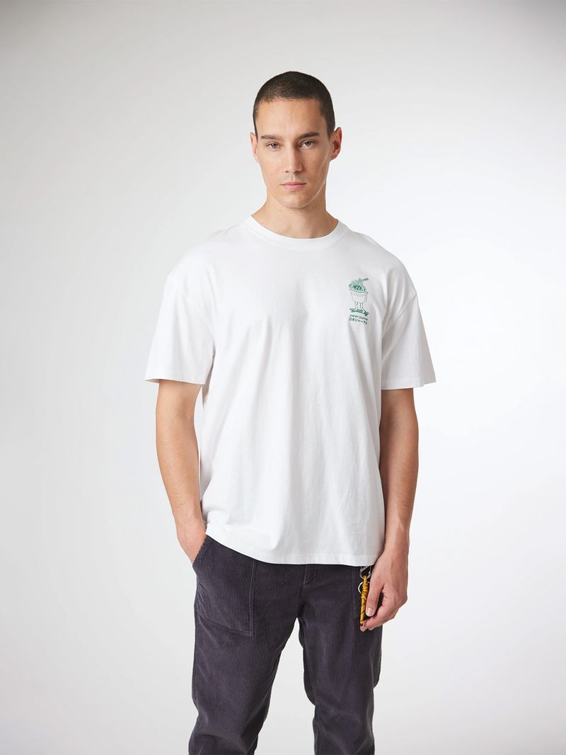 Polera M/C Unisex Ramen Tee Blanco Blue Banana