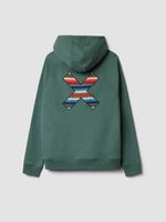 Poleron Unisex Classic Hoodie Verde Oscuro Blue Banana