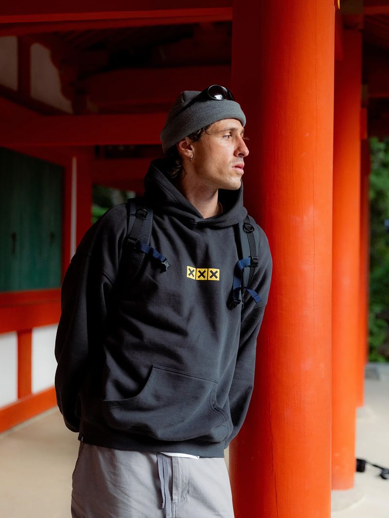 Poleron Unisex Native Hoodie Negro Blue Banana