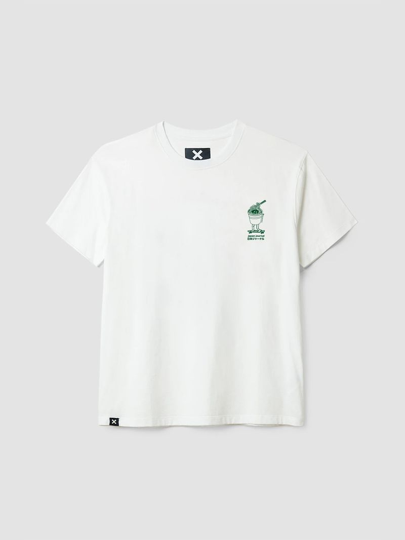 Polera M/C Unisex Ramen Tee Blanco Blue Banana