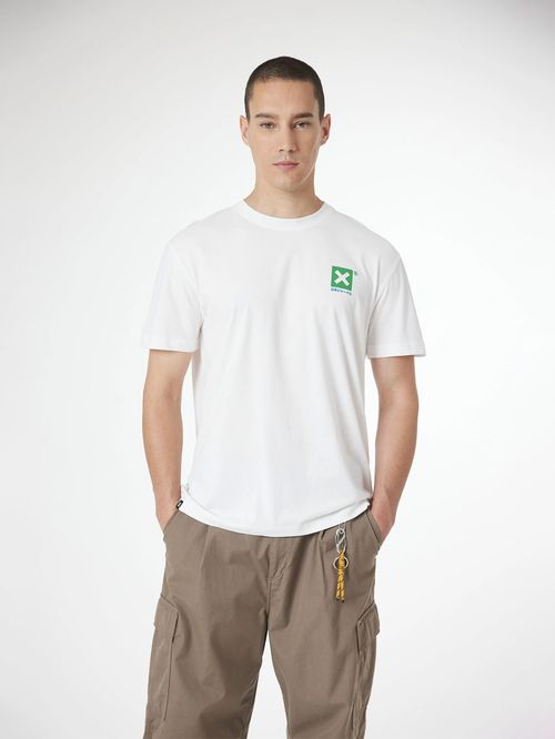 Polera M/C Unisex Ontake Tee Blanco Blue Banana