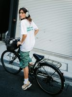 Polera M/C Unisex Ramen Tee Blanco Blue Banana