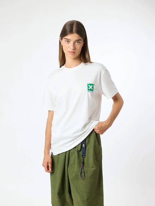 Polera M/C Unisex Ontake Tee Blanco Blue Banana