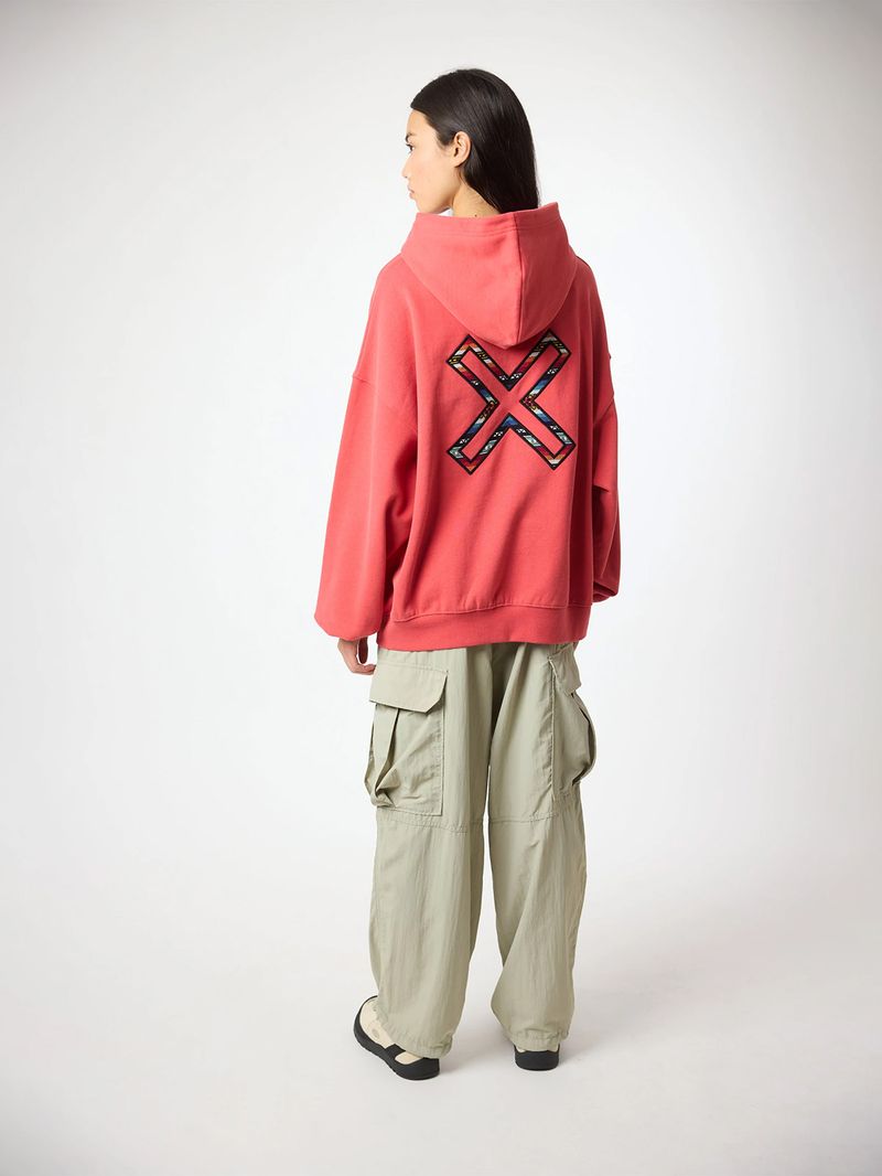 Poleron Unisex Karma Hoodie Rojo Blue Banana