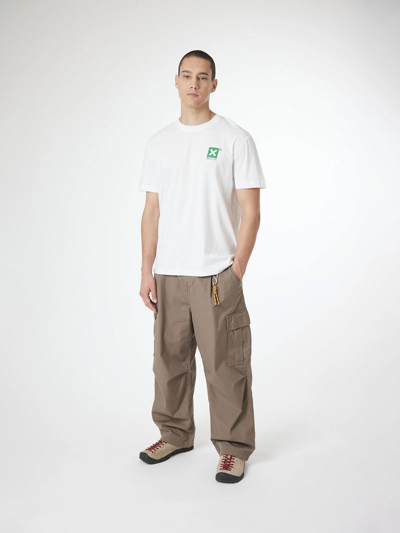 Polera M/C Unisex Ontake Tee Blanco Blue Banana